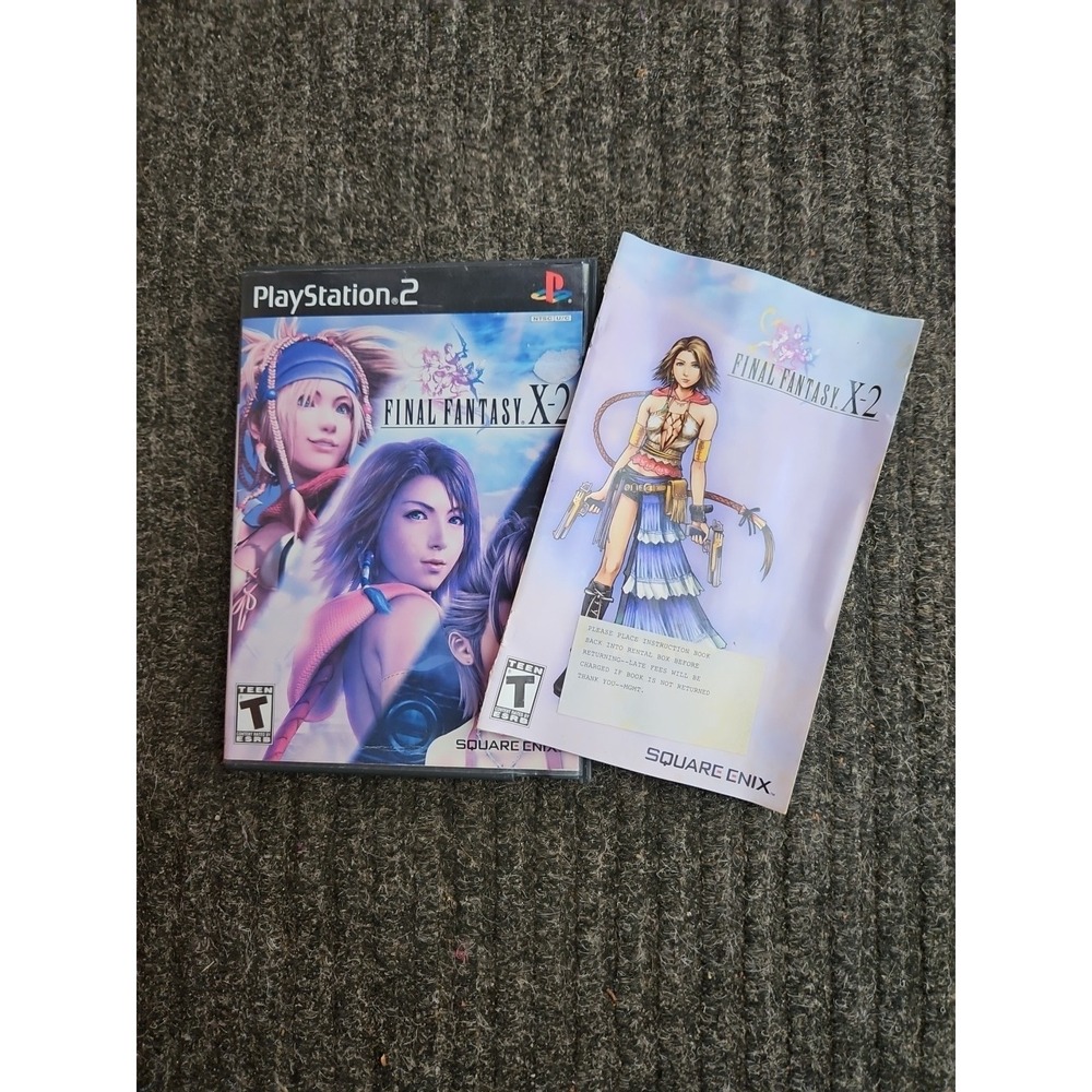 Final Fantasy X-2 (PlayStation 2, PS2) Black Label CIB Complete w/Booklet